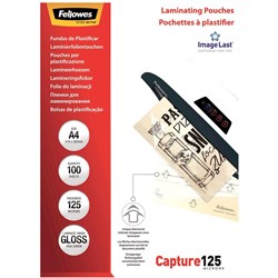 Fellowes Laminating Pouches A4 Gloss 125 micron Pack of 25